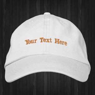 Minimalistischer benutzerdefinierter Text Bestickte Baseballkappe