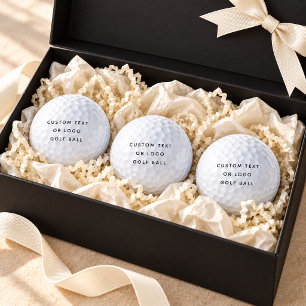 Minimalistischer benutzerdefinierter Text oder Log Golfball