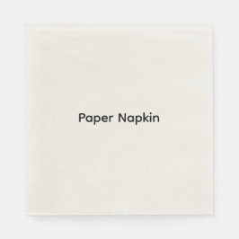 Minimalistischer benutzerdefinierter Text Personal Serviette
