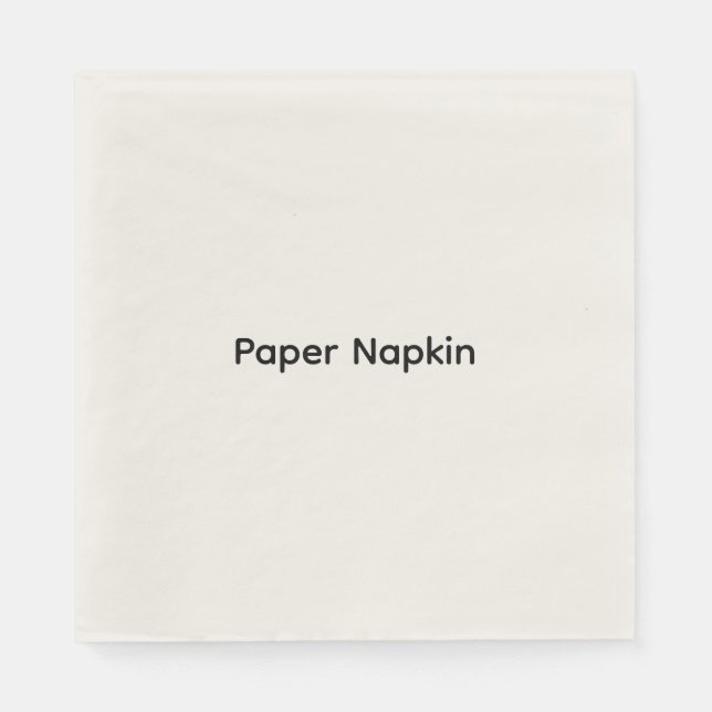 Minimalistischer benutzerdefinierter Text Personal Serviette (Vorderseite)