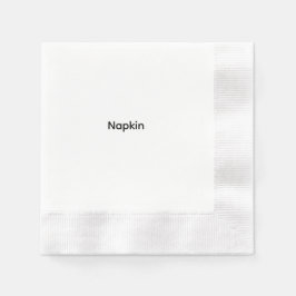 Minimalistischer benutzerdefinierter Text Personal Serviette