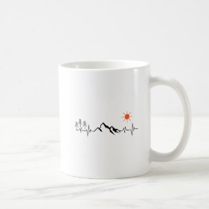 minimalistischer Berg Kaffeetasse