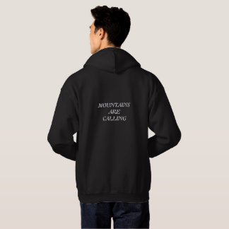 Minimalistischer Berg-Rucksacktourist-Grafik - Alp Hoodie