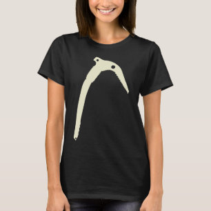 Minimalistischer Berg- und Eisklettern mit Eispick T-Shirt