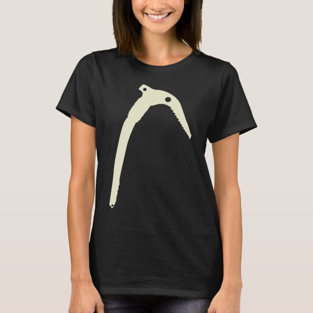 Minimalistischer Berg- und Eisklettern mit Eispick T-Shirt (Vorderseite)