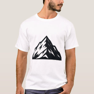 Minimalistischer Bergvektor Outdoor-Natur-Ästhet T-Shirt