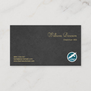 Minimalistischer beruflicher korporativer grauer visitenkarte