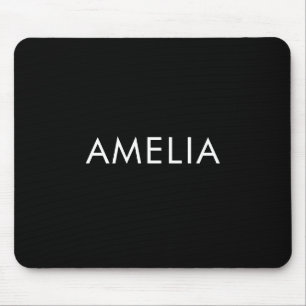 Minimalistischer Beruflicher Schlichter Name Mousepad