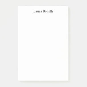 Minimalistischer Beruflicher Schlichter Name Post-it Klebezettel