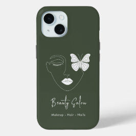 Minimalistischer Beruflicher Schönheitssalon Grün Case-Mate iPhone Hülle