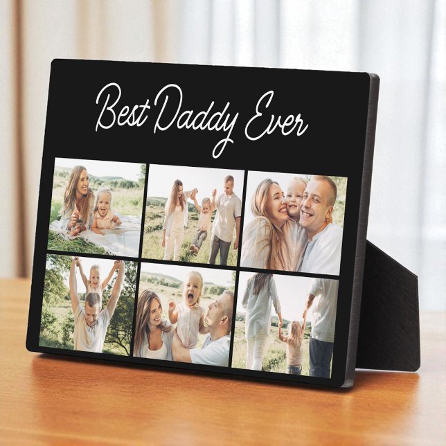 Minimalistischer Best Daddy Ever individueller 6-F Fotoplatte (Von Creator hochgeladen)