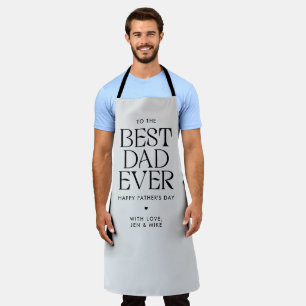 Minimalistischer bester Vater je Moderner Vatertag Schürze
