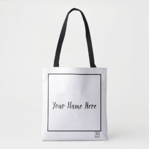 Minimalistischer Black Name Shopping oder Cross Bo