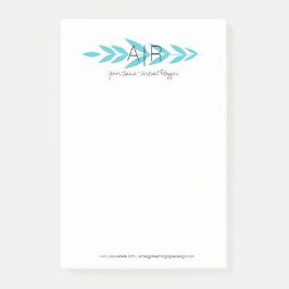 Minimalistischer Bläschen Post-it Klebezettel