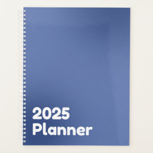 Minimalistischer Blauer Farbverlauf 2025 Planer