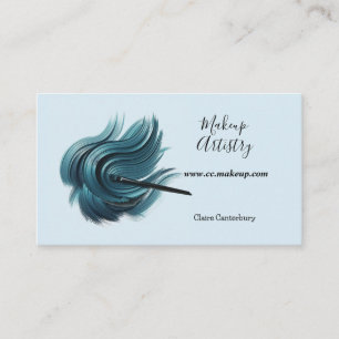 Minimalistischer Blauschattiger Lidschatten Visitenkarte