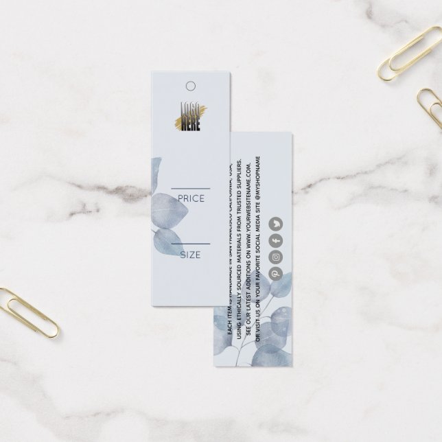 Minimalistischer Blue Botanical Clotanical Swing P (Büro)