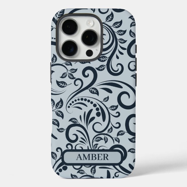 Minimalistischer Blumen-Handyhülle mit individuell Case-Mate iPhone Hülle (Rückseite)