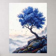 Minimalistischer Blumenposter
