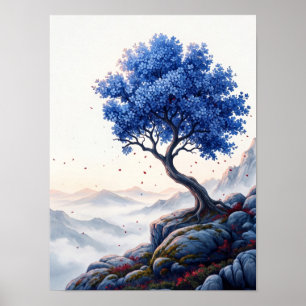 Minimalistischer Blumenposter Poster