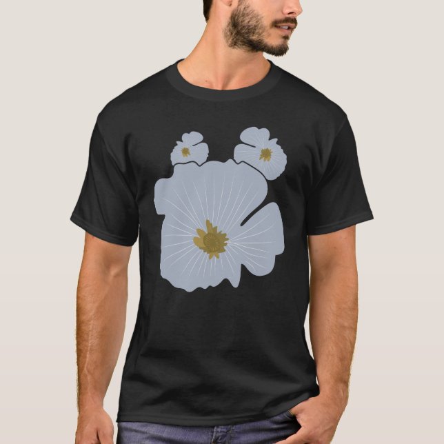 Minimalistischer Blumentee T-Shirt (Vorderseite)