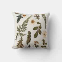 Minimalistischer Blumenwirbel Kissen