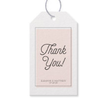 Minimalistischer Blush-Farbblock Vielen Dank