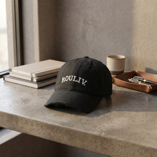 Minimalistischer Bogen Custom Klassische Mitarbe Bestickte Baseballkappe
