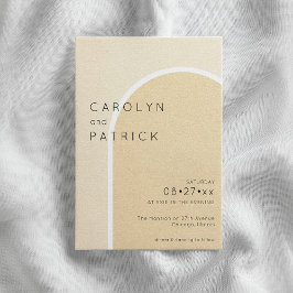 Minimalistischer Bogen | Hochzeit Einladung