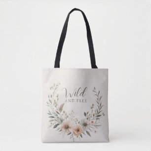 Minimalistischer Boho-Blumen in Elfenbein und Rosé