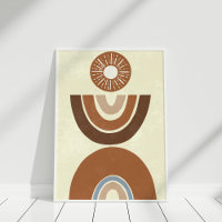 Minimalistischer Boho-Ertton-Regenbogen-Wandkunst-