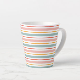 Minimalistischer Boho-Horizontalstreifen in sanfte Milchtasse