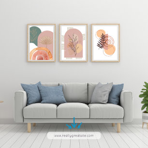 MINIMALISTISCHER BOHO-Kreis Poster