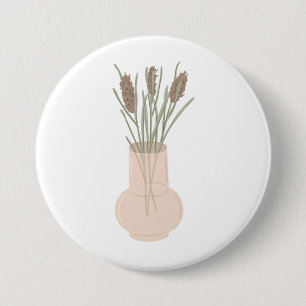 Minimalistischer Boho-Lavendel in Glasvase Button