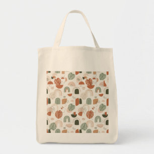 Minimalistischer Boho Monstera Blätter Ästhetik Na Tragetasche