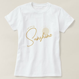 Minimalistischer Boho-Sonnenschein-Baby-Shower-Mam T-Shirt