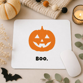 Minimalistischer BOO. Pumpkin - Minimalistisches H Mousepad
