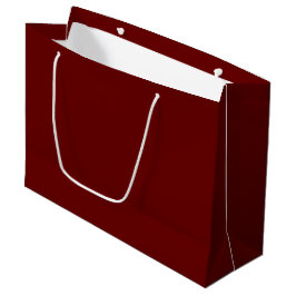 Minimalistischer Bordeaux-Maroon schlicht elegant Große Geschenktüte
