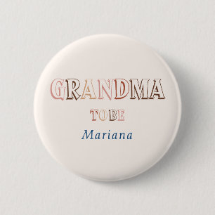 Minimalistischer brauner moderner geschlechtsneutr button