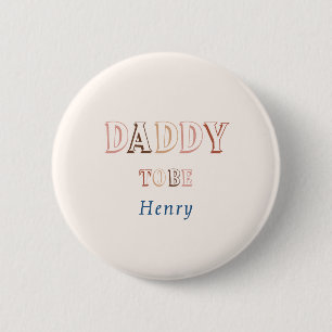 Minimalistischer brauner moderner geschlechtsneutr button