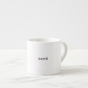 Minimalistischer Bücherwurm Nerd Espressotasse