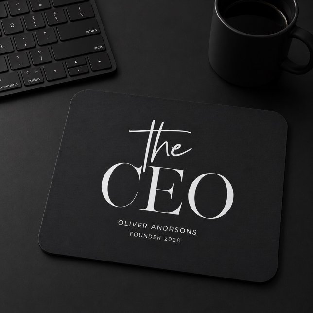 Minimalistischer CEO-Mauspad | Personalisiert  Mousepad (Von Creator hochgeladen)