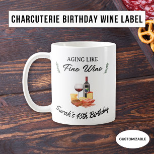 Minimalistischer Charcuterie- & Wein-Picknick-Gebu Kaffeetasse