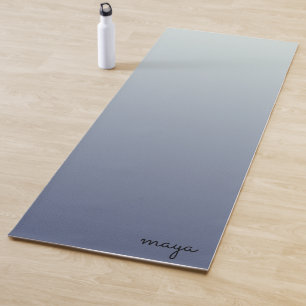 Minimalistischer Chic Ombre Blue Chic Yogamatte