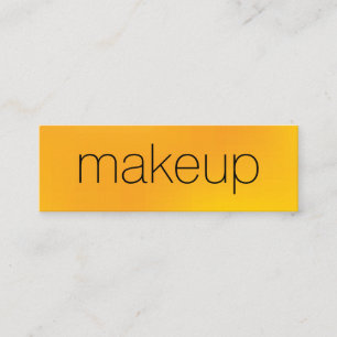 Minimalistischer Chic Text Gelb Blended Background Mini Visitenkarte