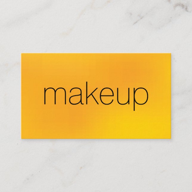 Minimalistischer Chic-Text mit gelbem Hintergrund Visitenkarte (Vorderseite)