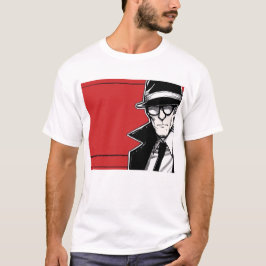 Minimalistischer Comic Man Men's Basic T - Shirt