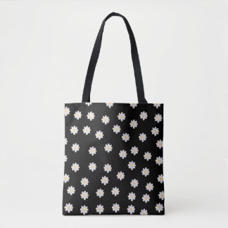 "Minimalistischer Daisy Pattern Tote Bag