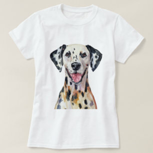 Minimalistischer Dalmatiner Inspiriert Hund T-Shirt