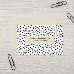 Minimalistischer Dalmatiner Print Modern Custom Visitenkarte